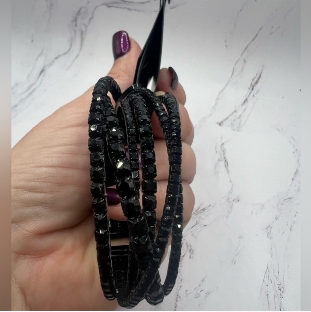 Simply Vera Vera Wang Bracelet Black Sparkle NWT